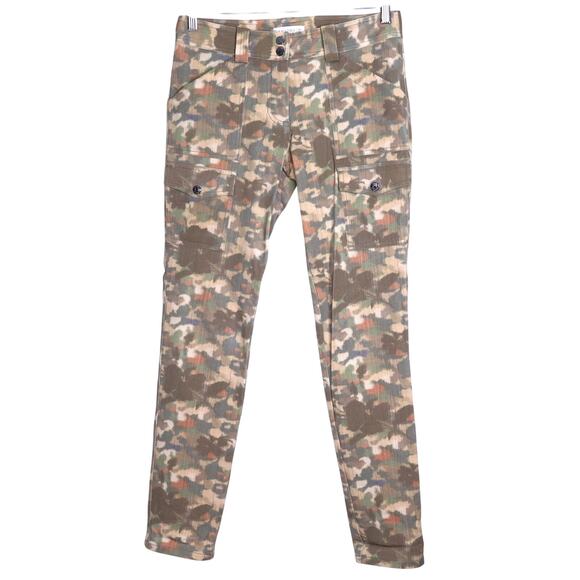 ANATOMIE Camo Karo Cargo Pant Camouflage Brown Green Casual Women's XS - Picture 2 of 10